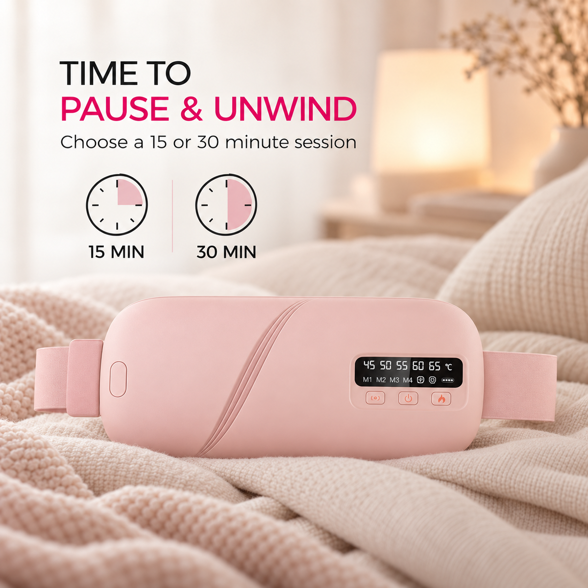 Lunara™ Heated Period Belt — A Little Comfort When You Need It Most.