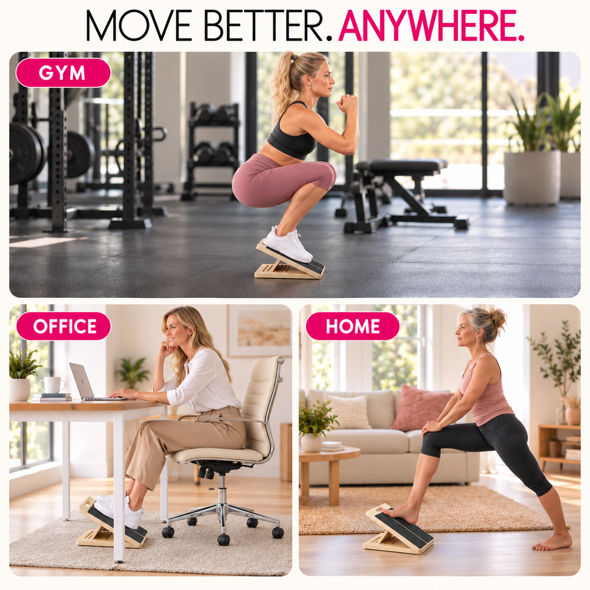Flexora™ Adjustable Slant Board — Move Freely. Feel Stronger. Live Better.