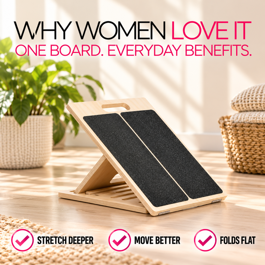 Flexora™ Adjustable Slant Board — Move Freely. Feel Stronger. Live Better.