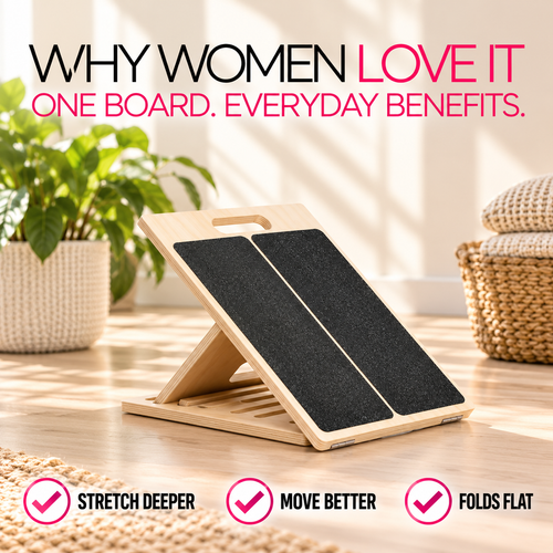 Flexora™ Adjustable Slant Board — Move Freely. Feel Stronger. Live Better.