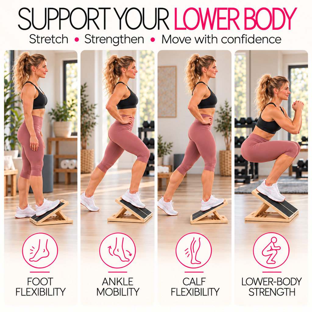Flexora™ Adjustable Slant Board — Move Freely. Feel Stronger. Live Better.