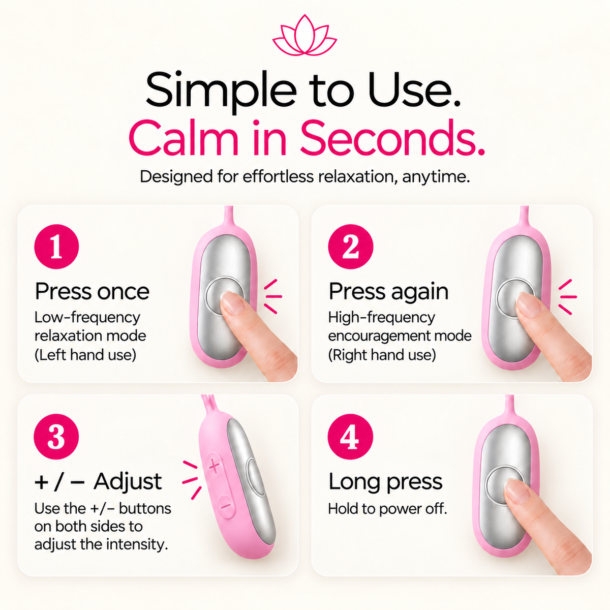 Calmora™ Pulse Relaxation Device — A Little Luxury For A Calmer Mind